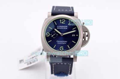 Swiss Replica Panerai PAM1117 Luminor Marina 44mm Blue Dial VS Factory Watch